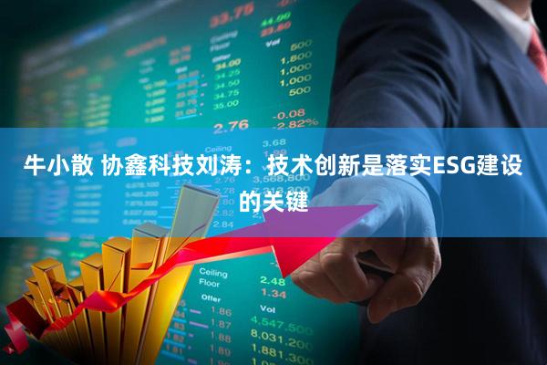 牛小散 协鑫科技刘涛：技术创新是落实ESG建设的关键